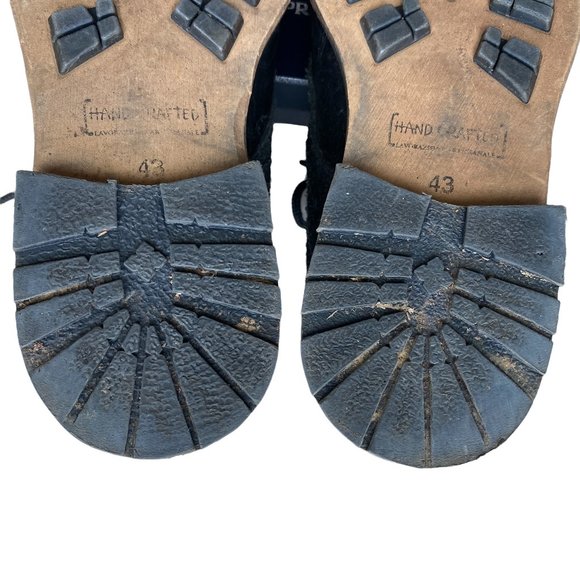 Bull Boxer Vantage 10 Leather Suede Black Biker Ankle Lace Up Boots Biker Core - Picture 10 of 15